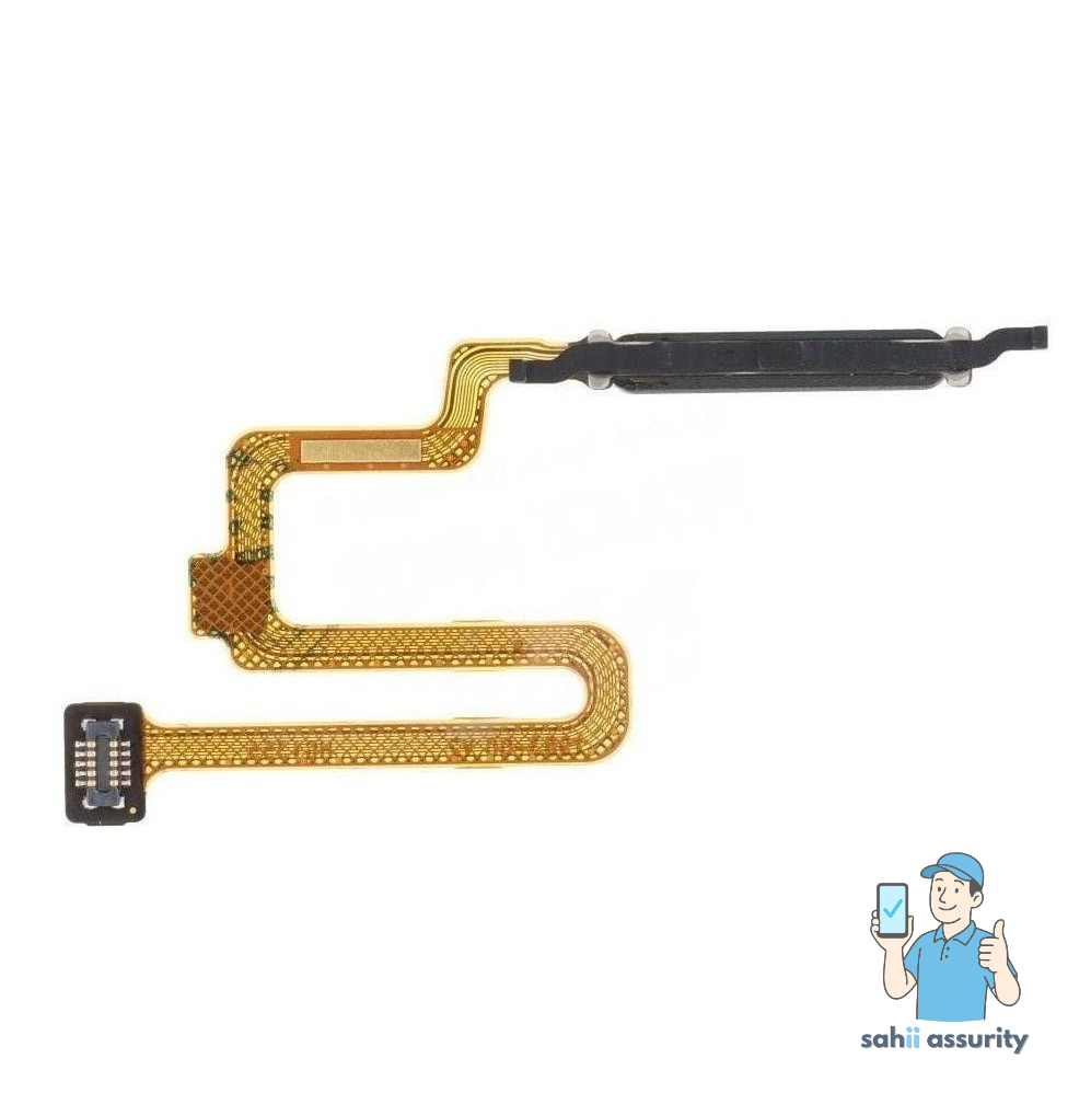 Fingerprint Sensor with Flex Cable for Xiaomi Poco X4 Pro 5G Black thumbnail